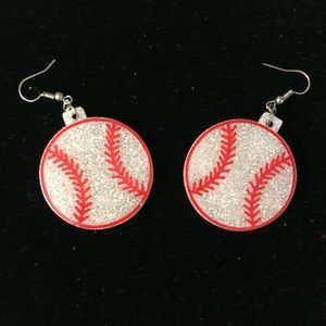 Specially made Baseball earrings